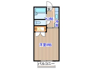 ｺﾝﾃｯｻ中山台の物件間取画像